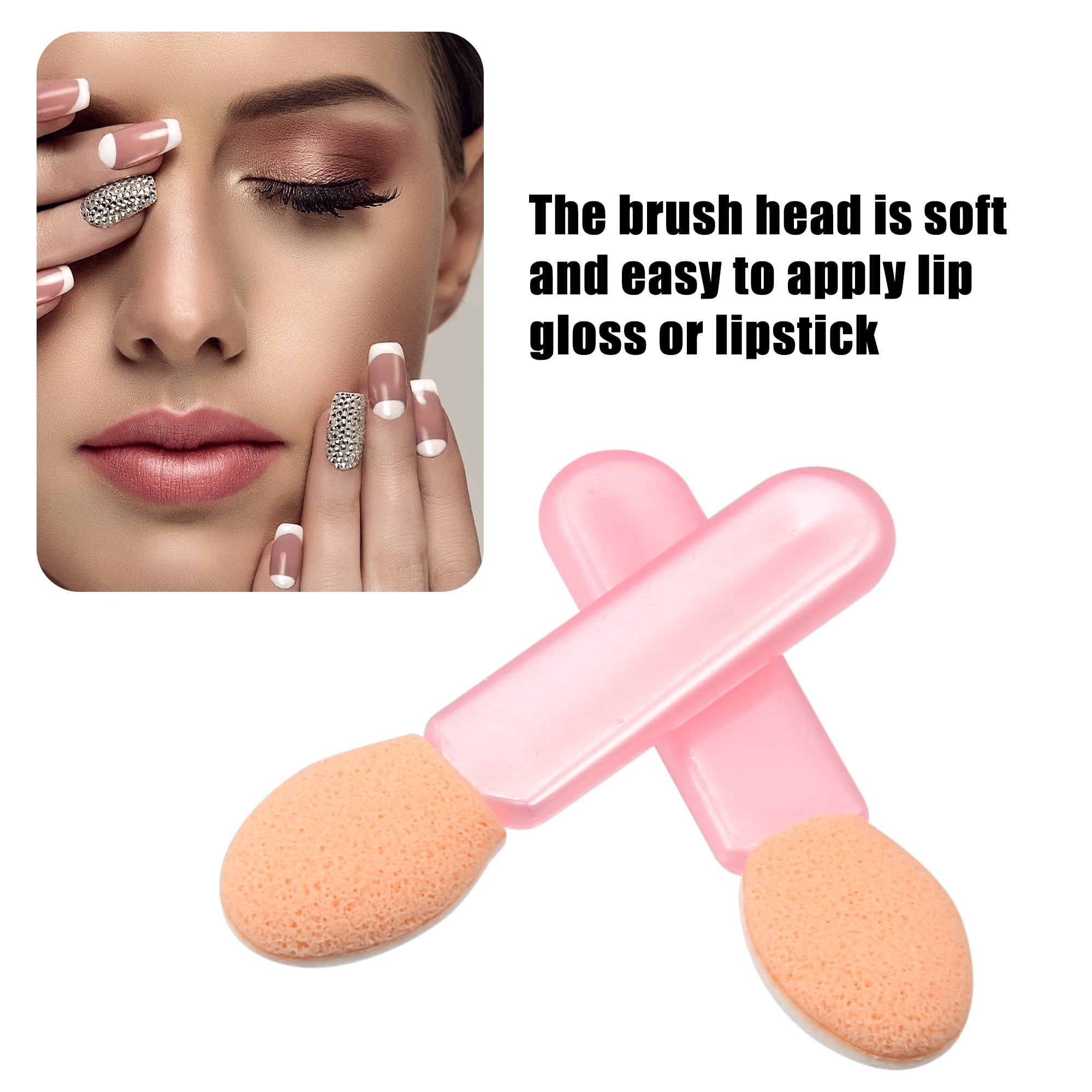 Unique Bargains 50 Pcs Eye Shadow Sponge Applicators, Eyeshadow Brushes Makeup Applicator