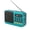 Blue, variant on Bluetooth 5.0 FM Radio Portable Speaker with LED Light Support Recording TF Card USB Play Wireless Speaker Radio FM Receiver