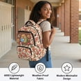 thumbnail image 3 of Bulopur Capybara Kids Backpack for Girls Boys, Kawaii Animal Print School Bag Lightweight/Breathable/Durable/Waterproof Multi-Pocket Book Bag for Kids 6-12, 3 of 7