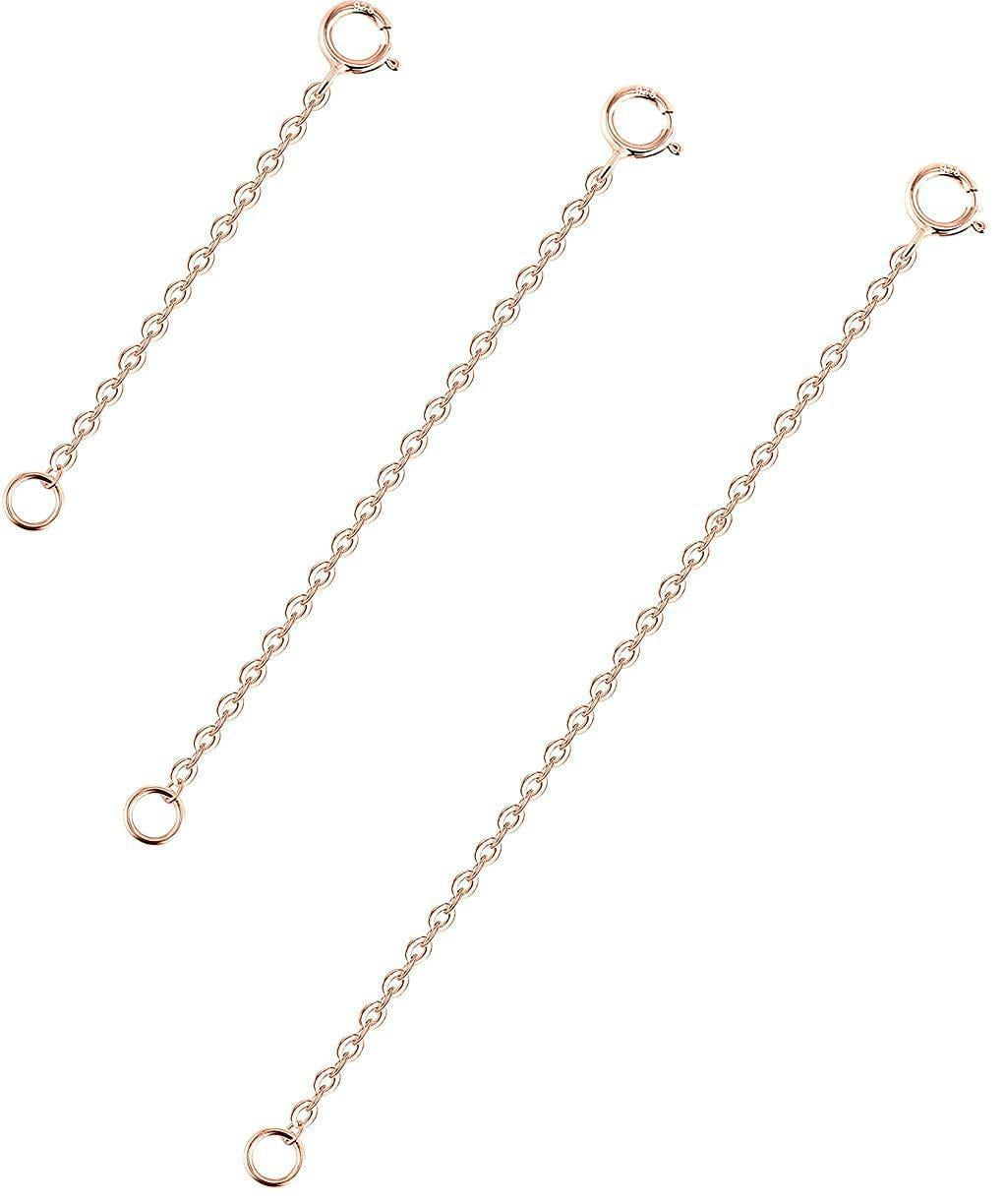 Dropship 18K Gold Plated Sterling Silver Necklace Extenders For Women; Fine Extenders  Chain Set For Necklace; Extensions 2; 3; 4; 5 Inches to Sell Online at  a Lower Price