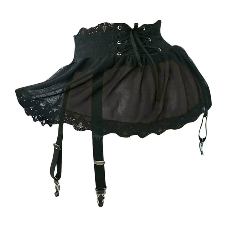 Idoravan Women's Basic Versatile Skirt Clearance Womens High Waist