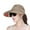 Rose Gold, variant on Women's Wide Brim Sun Hat with Floral Print Lining, Foldable Beach Hat for Summer, Packable Outdoor Sun Protection Hat for Travel and Fishing - Beige