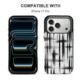 thumbnail image 5 of Black White Abstract Lines Pattern Leather Wallet Case for iPhone 12 mini Wallet Case Card Holder Flip, 5 of 8
