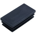 thumbnail image 2 of Plastic Rectangle Blanking End Tube Caps Inserts 25x50mm 60pcs Black, 2 of 8