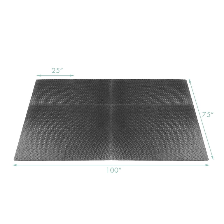 Costway 12Tiles 1/2'' Puzzle Exercise Floor Mats w/EVA Foam Interlocking Tiles (25''x25'') Costway 12Tiles 1/2'' Puzzle Exercise Floor Mats w/EVA Foam Interlocking Tiles (25''x25'')
