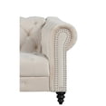 thumbnail image 5 of RN Furnishings Chesterfield 89" Button Tufted Velvet Fabric Sofa-Beige, 5 of 5