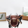 thumbnail image 2 of Slccxzc PU Tricorn Pirate Hat Feather Decor Adult Headwear, 2 of 7