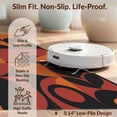 thumbnail image 6 of Design&I 6'x9' Washable Area Rug Oversized Skid-Resistant Orange Black Geometric and Motifs Elegant Contrast of Curves Angles for Living Room, Family Indoor, 6 of 7