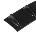 thumbnail image 6 of Universal 33"x6"x2" Car Rear Bumper Diffuser Set Spoiler Lip 7 Shark Fin Type ABS Glossy Black, 6 of 7