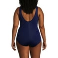 thumbnail image 2 of Lands' End Women's Plus Size Tummy Control Tugless Low Leg One Piece Swimsuit, 2 of 3