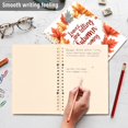 thumbnail image 4 of FORMRS 1-Subject Spiral Notebook 8" x 5" College Ruled 60 Refillable Sheet A5 Hard Cover, 2 Pack, Leaves Pattern, 4 of 7