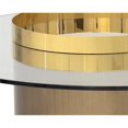 thumbnail image 4 of Sunpan Haru 35.5" Contemporary Metal Coffee Table in Polished Gold, 4 of 7