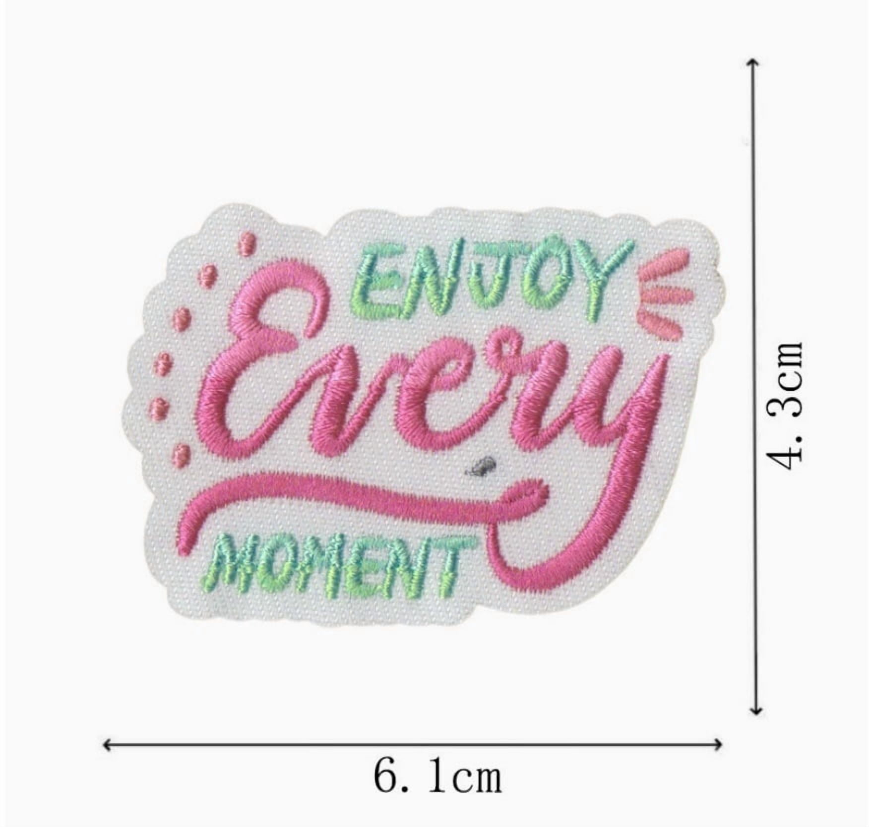 22pcs Embroidered Cloth Patches for Clothes Decoration - Iron-On Letter Patches Set