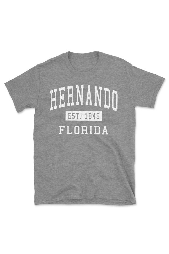 Hernando Florida Classic Established Men's Cotton T-Shirt