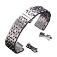 thumbnail image 1 of Enqiretly Gold Easy To Install Metal Breathable Stainless Steel Strap For Smartwatches Watch Strap silver 19mm, 1 of 6