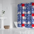 thumbnail image 2 of Pioneer Flower Floral Print Pattern Shower Curtain 84"x72", Bathroom Decorative Shower Curtain Set with 12 Hooks, Waterproof Washable, 2 of 6