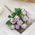 thumbnail image 5 of Xecvkr Artifical Flowers Artificial Mini Rose Silk Flower Faux Plants Home Living Room Dining Room No Fade Bouquet Arrangement Party Decor 1 Piece, 5 of 6