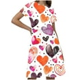 thumbnail image 2 of Babcutegg Girls' Dresses, Short Sleeve Floral Print Casual Outfit Girls' Summer wear Dress Multicolor 5-6T, 2 of 5
