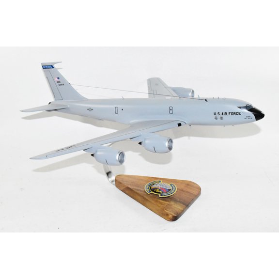 191st Air Refueling Squadron Ruddy Ducks KC-135 Model, 1/90th Scale, Mahogany