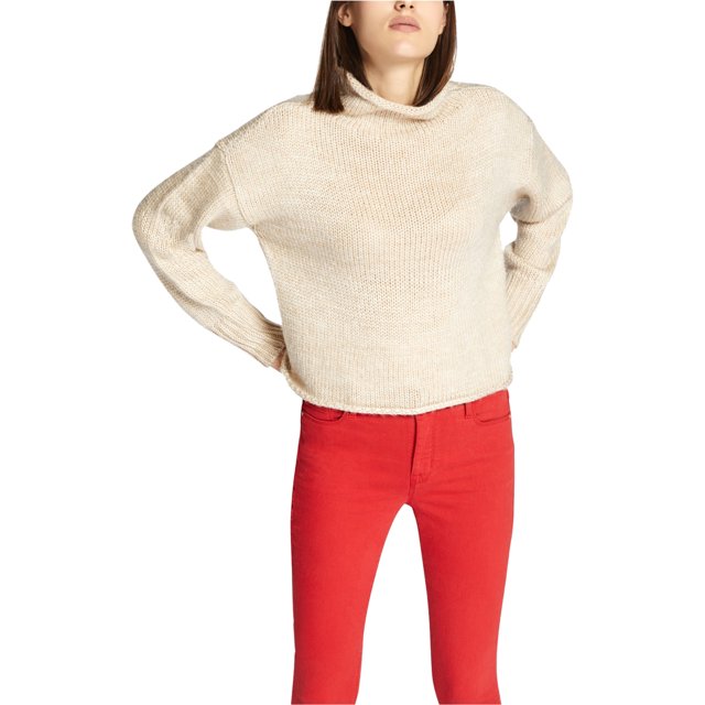 Suéter tipo jersey Sanctuary Clothing para mujer color marrón pequeño