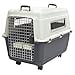 thumbnail image 3 of SportPet Designs Plastic Kennels Rolling Plastic Wire Door Travel Dog Crate- Large Kennel, Gray, 3 of 4