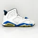 thumbnail image 1 of Ni - ke Ni - ke Boys Air Jordan 6 384665-107 White Basketball Shoes Sneakers Size 5.5Y, 1 of 5