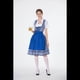thumbnail image 4 of Disfraz de Oktoberfest Alemán para Mujer, Estilo Dirndl, para Adultos, para de Cerveza Tradicional, Disfraz de Sirvienta. Azul XXL, 4 of 7