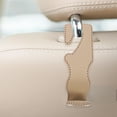 thumbnail image 1 of OFFIGAM 2Pcs Car Hangers Khaki Headrest Hooks for Back Seat Organization and Storage, 1 of 6