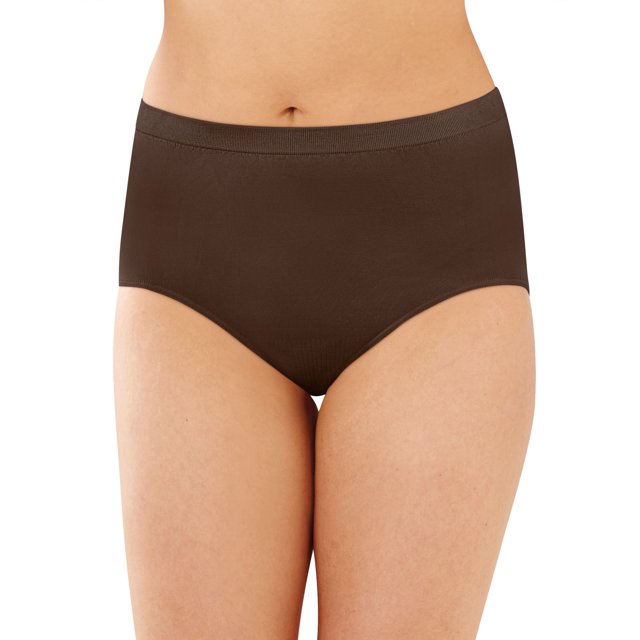 Bali Comfort Revolution Womens Microfiber Seamless Brief - Best-Seller, 8/9