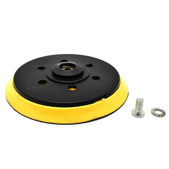 Superior Pads and Abrasives RSP44 Rubber Sander Pad - Soft (Hook and Loop, 8 Vacuum Holes, 6 Inch) Replaces Makita A-91207