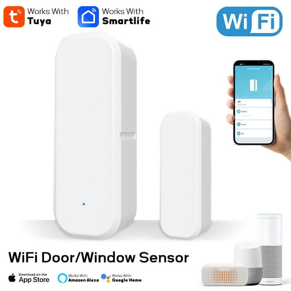 WiFi Door Sensor That Alert Your Phone WiFi Window Sensor Tuya Door Opener Detector Wireless Smart Door Sensor Alarm for Home Security&Automation