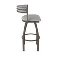 thumbnail image 4 of 861 Artemis 25" Swivel Counter Stool with Bronze Finish and Canter Folkstone Grey Seat and Back, 4 of 5
