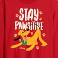 thumbnail image 2 of Disney Classics - Cats & Dogs - Stay Pawsitive - Men's Long Sleeve T-Shirt, 2 of 4