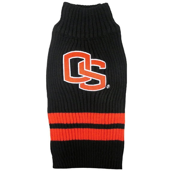 Pets First Collegiate Oregon State Beavers Pet Dog Sweater - Licensed 100% Warm Acrylic knitted. 44 College Teams, 4 sizes