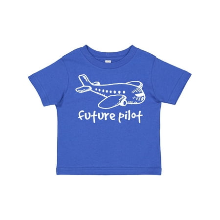 

Inktastic Future Pilot Airplane Doodle Plane Gift Toddler Boy or Toddler Girl T-Shirt