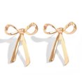 thumbnail image 5 of Best-Selling Bow Knot Stud Earrings for Women, Unique Metal Ribbon Knot Earrings, Trendy INS Style Butterfly Bow Earrings, 5 of 9