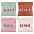 thumbnail image 1 of Set de 4 bolsas para dados de mahjong Eccentfit, impermeables, de PU, 1 of 7