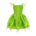 thumbnail image 4 of DPOIS Kids Girls Fairy Princess Dress Fancy Birthday Party Dress up Set Halloween Outfits Green 7-8, 4 of 7