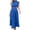 Blue, variant on YuXingFu Polyester Dresses for Women Maxi Crew Neck Plus Size Womens Dress Sleeveless for Beach Long Casual Summer Yellow S