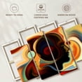 thumbnail image 6 of Elephant Stock Expressionist Wall Art - Horizontal Multi Panel Canvas - Living Room Wall Decor - People Multi Panel - Black And Red Decor - 68" x 42", 6 of 8