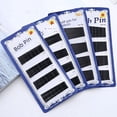 thumbnail image 2 of Horquilla de una palabra negra con aerosol para el cabello, borde pintado, horquilla para el cabello, tocado invisible, placa ondulada, fijación del cabello, clip en forma de U, 10 tarjetas, 2 of 6