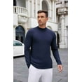 thumbnail image 6 of COOFANDY Men's Slim Fit Turtleneck Sweater Casual Basic Knitted Long Sleeve Pullover Sweater Half Neck T-Shirt, 6 of 9