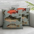 thumbnail image 3 of Qinduosi Pillow Cover, Ocean Animals Themed Pillowcase Decorative Throw Cushion Case for Sofa Couch, Lover Gifts White, 3 of 5
