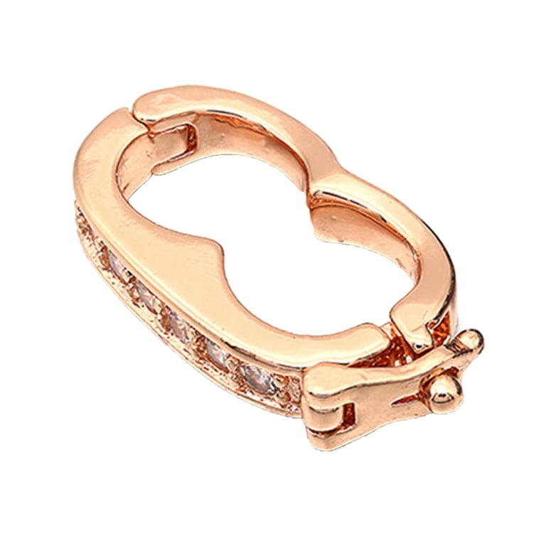 Necklace Shortener Clasp Mini Pearl Enhancer Push Clasp Extender