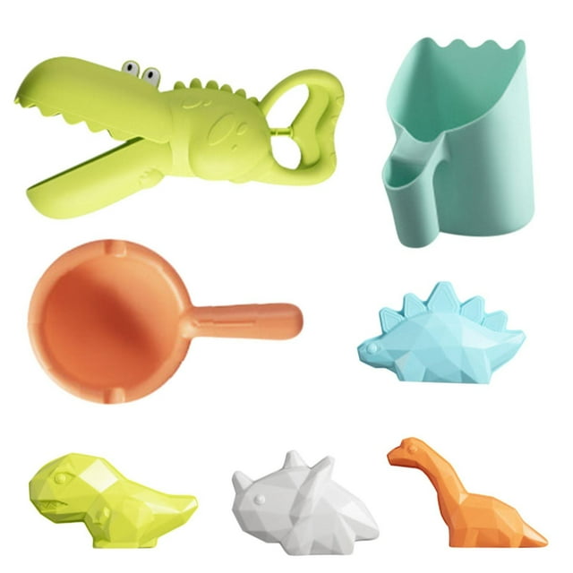 Juego de arena de playa HUOGUO Biting Hand Clip, 7 piezas, para niños
