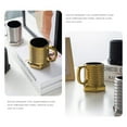 thumbnail image 6 of Tunhigl Unique Screw Design Ceramic Mug 12 oz - Matte Finish Gift Mug for Coffee, Tea & More - Dishwasher & Microwave Safe Gold, 6 of 7