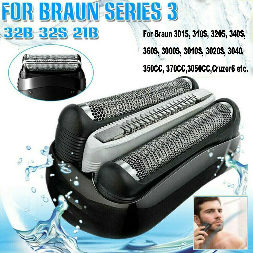 Foil Head Replacement for Braun 3 Series Shaver 32B 32S 21B 3090cc