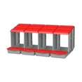 thumbnail image 1 of Caja para gallinas ponedoras, fácil de limpiar, caja nido para gallinas ponedoras de huevos para granjas domésticas avícolas rojo, 1 of 8