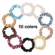 thumbnail image 3 of 10 Piezas Gomas para el Cabello de Satén, Bandas Elásticas de Seda para el Cabello Lazos para el Cabello Flacos, Bandas para Cola de Caballo Antideslizantes, Lindos Accesorios para el Cabello para, 3 of 5