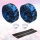 thumbnail image 3 of 1 Set Bike Handlebar Tape Non-slip Grips Cover Fashion Handlebar Wrap Belt Breathable Handlebar Cover for Bike (Black+Blue), 3 of 4